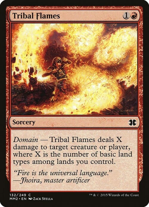 Tribal Flames Card Front