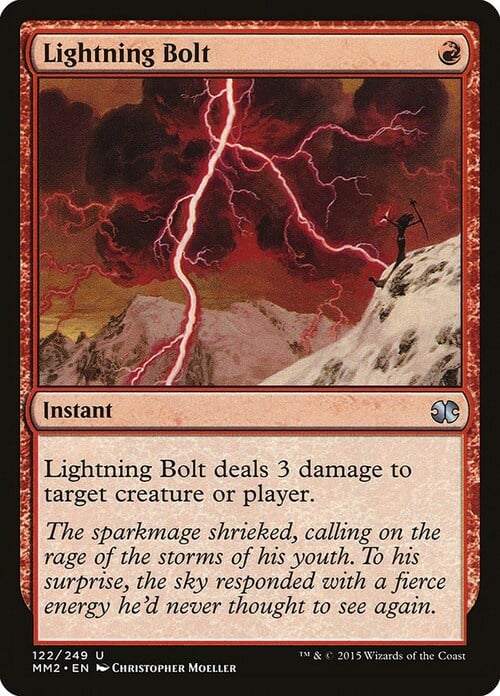 Lightning Bolt Card Front