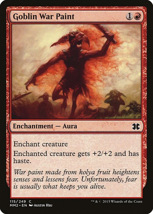 Goblin War Paint Card Front