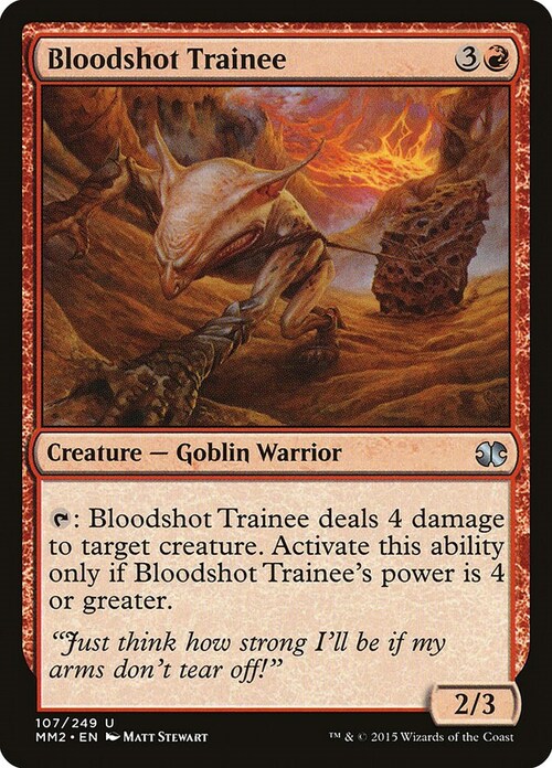 Bloodshot Trainee Card Front