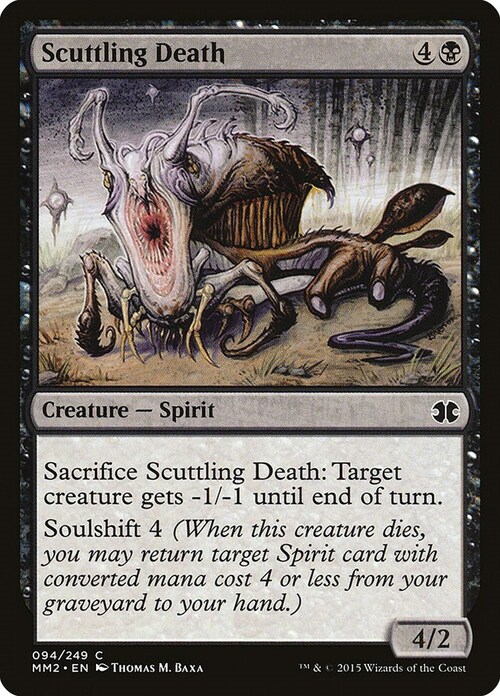 Scuttling Death Card Front